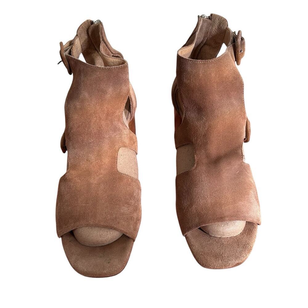 RAG & BONE Women’s Suede Open Toe Matteo Sandal Block Heel B Size 7.5 US 38 EU